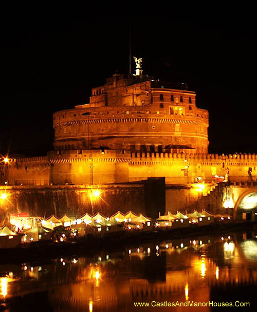Castel Sant' Angelo (The Mausoleum of Hadrian), Parco Adriano, Rome, Italy - www.castlesandmanorhouses.com