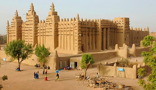 The University of Timbuktu, located in the city of Timbuktu, Mali, West Africa - www.castlesandmanorhouses.com