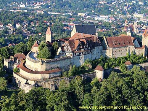 The Veste Coburg, or Coburg Fortress, on a hill above the city of Coburg, Bavaria, GERMANY. - www.castlesandmanorhouses.com