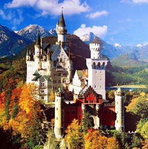 Neuschwanstein - Unfinished Neo-Gothic Romantic Castle in Germany